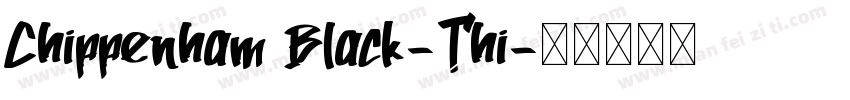 Chippenham Black-Thi字体转换